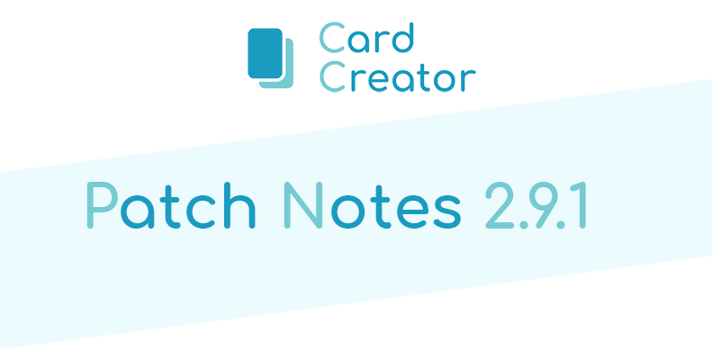 Card Creator - New Update (2.9.1)