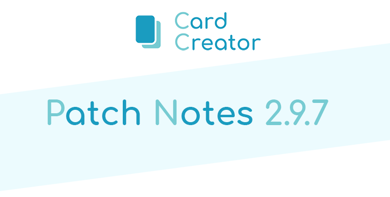 Card Creator - New Update (2.9.7)